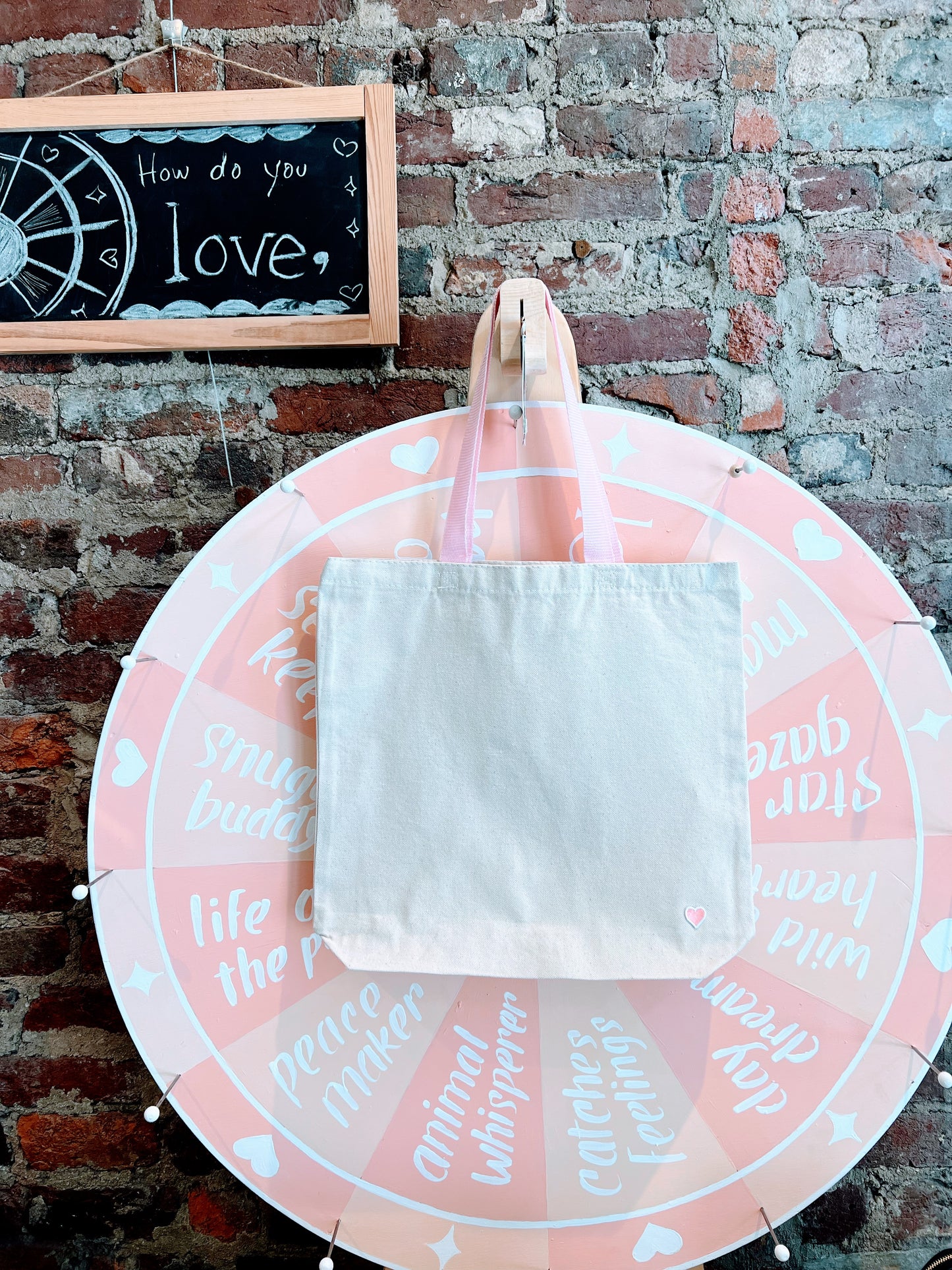 Easy Tote - Natural - Pink Bud