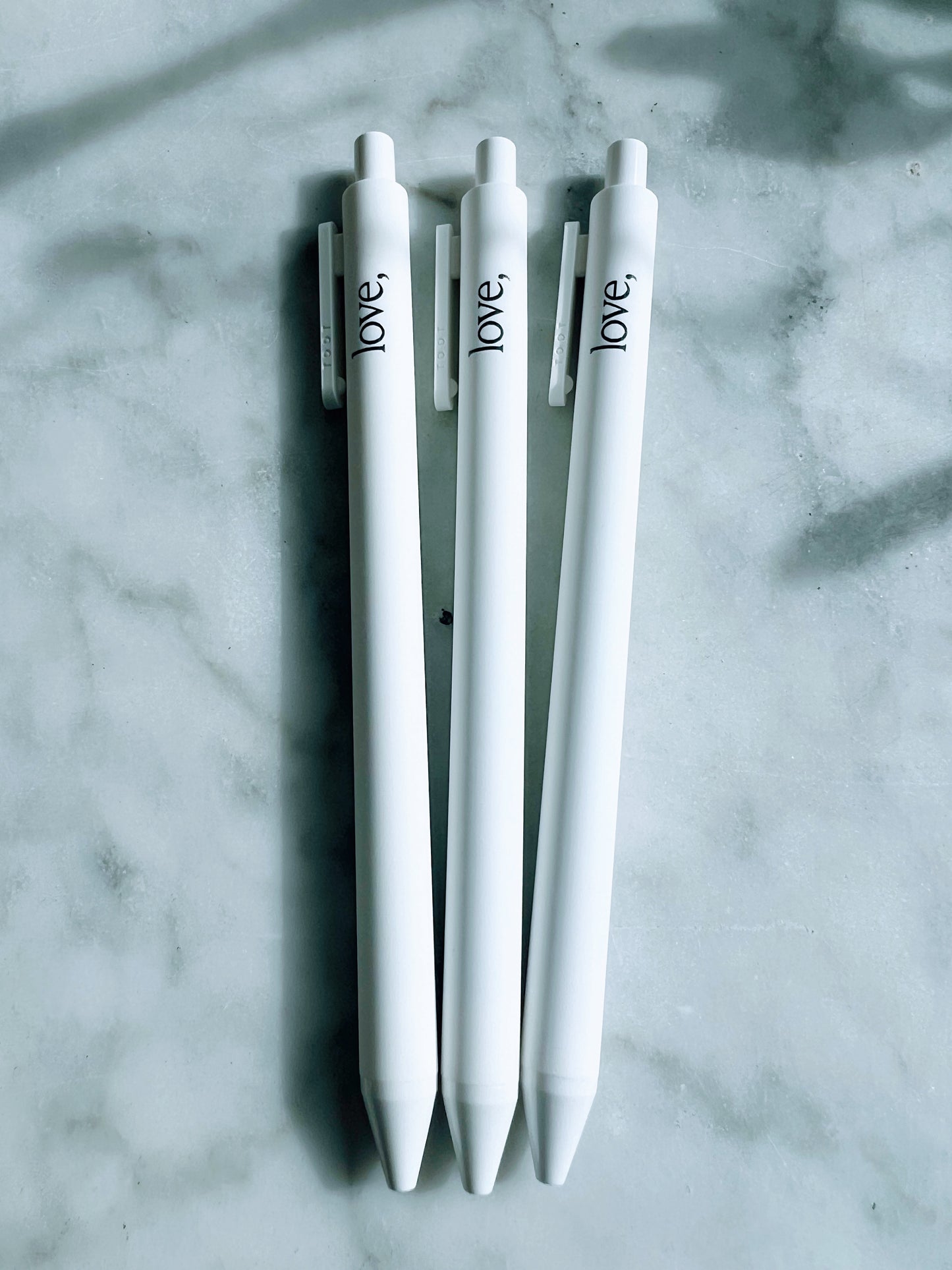 love, Gel Pen - White