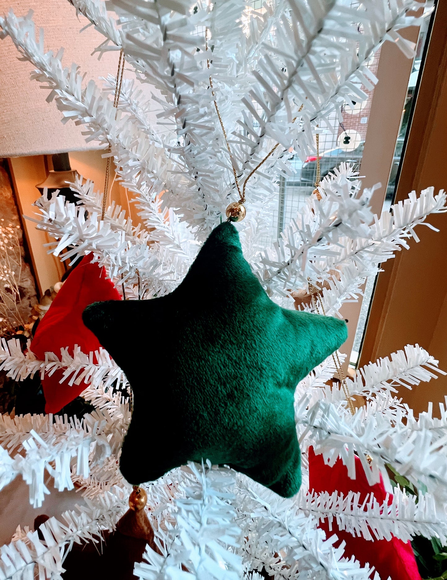 Velvet Star Ornament - Jade