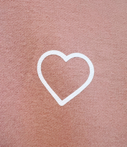 Sweetheart Crew Sweatshirt - Blush Pink
