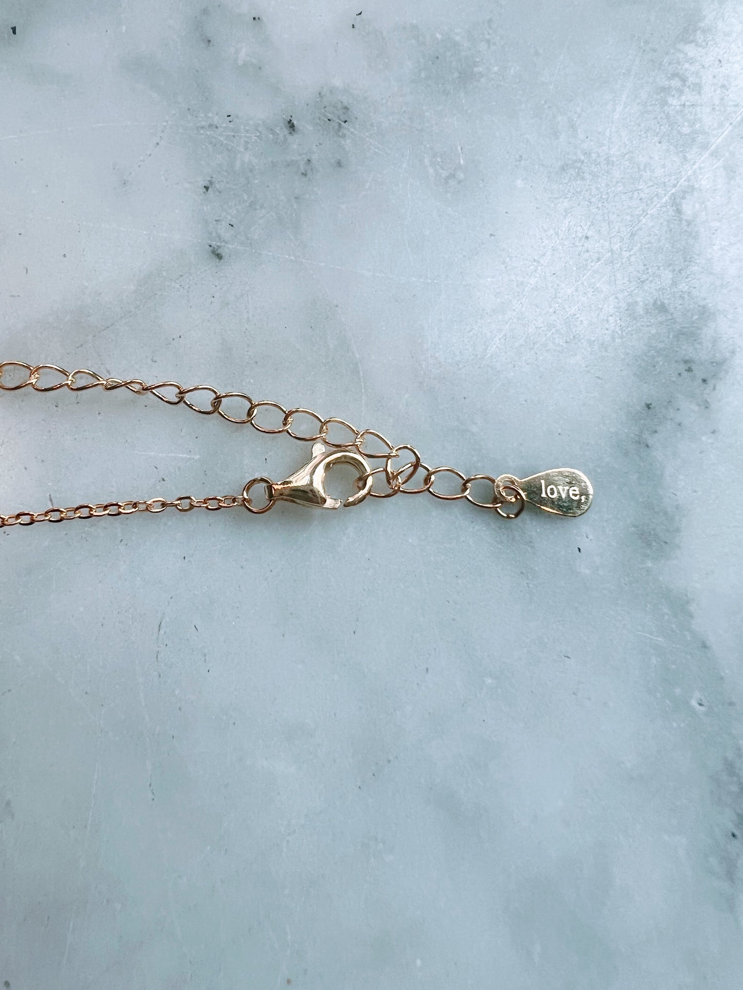 Midnight Enamel Heart Pendant Necklace