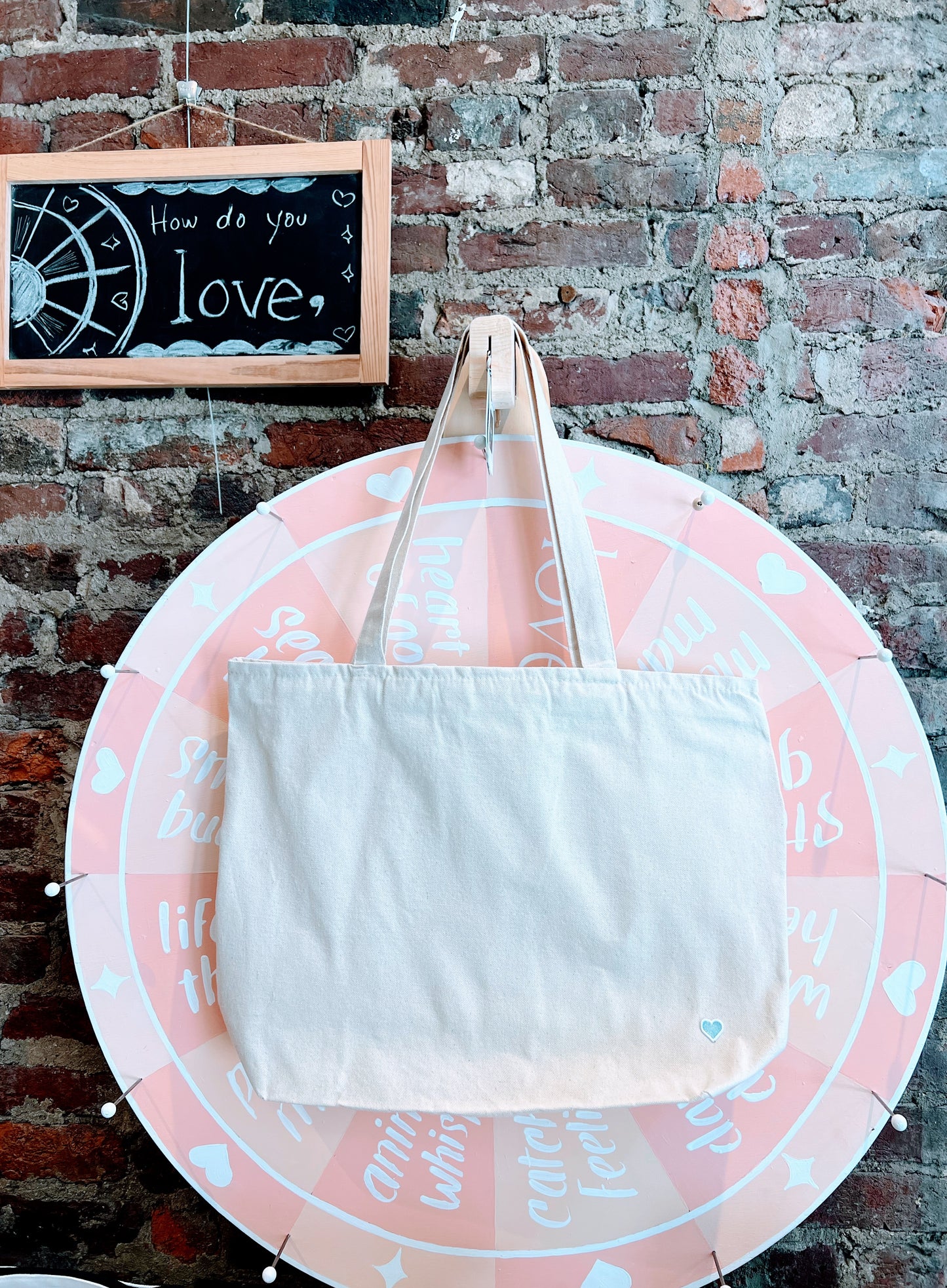 Zip Top Tote - Natural