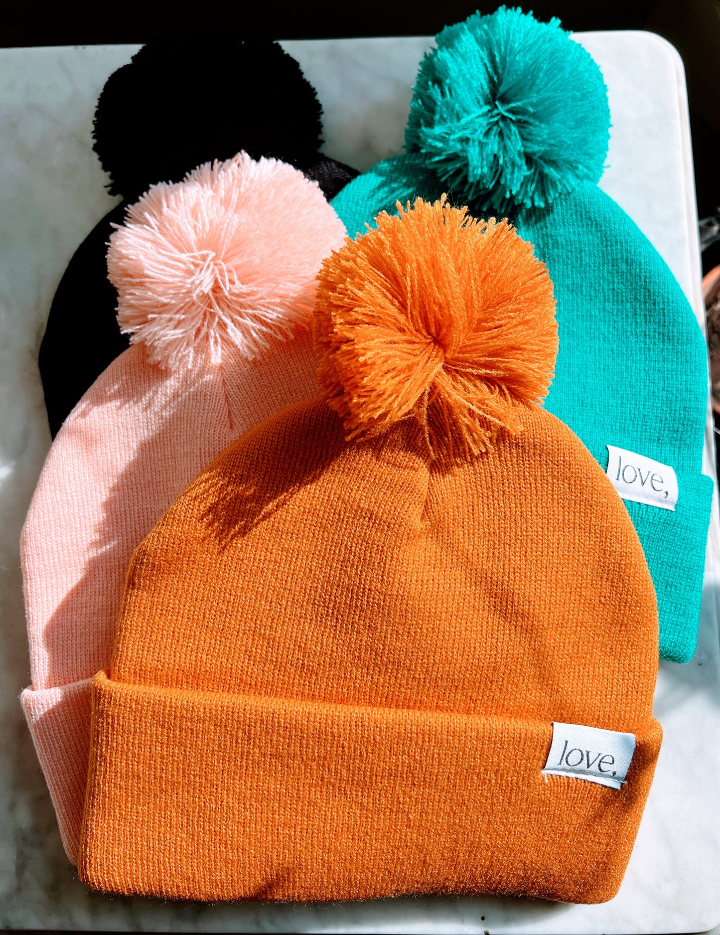 Prism Pom Pom Hat - Caramel
