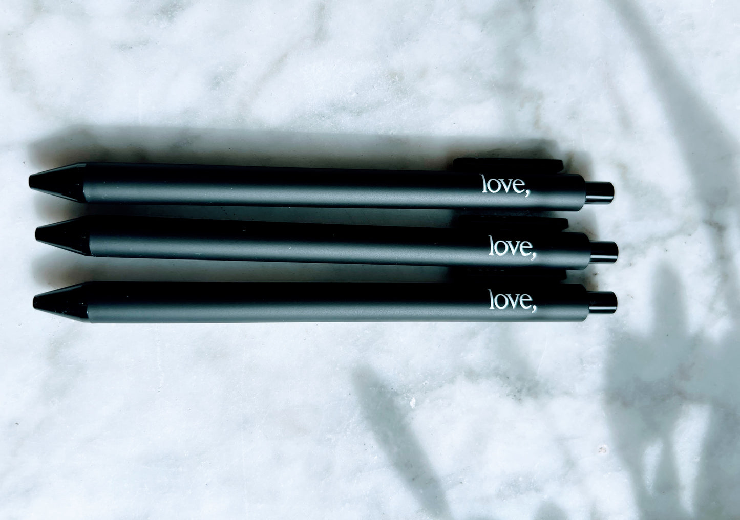 love, Gel Pen - Black