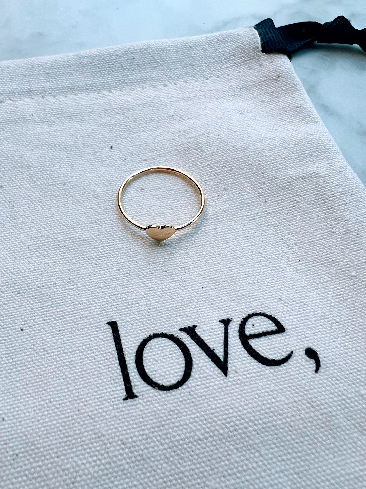 Baby Heart Ring - Gold