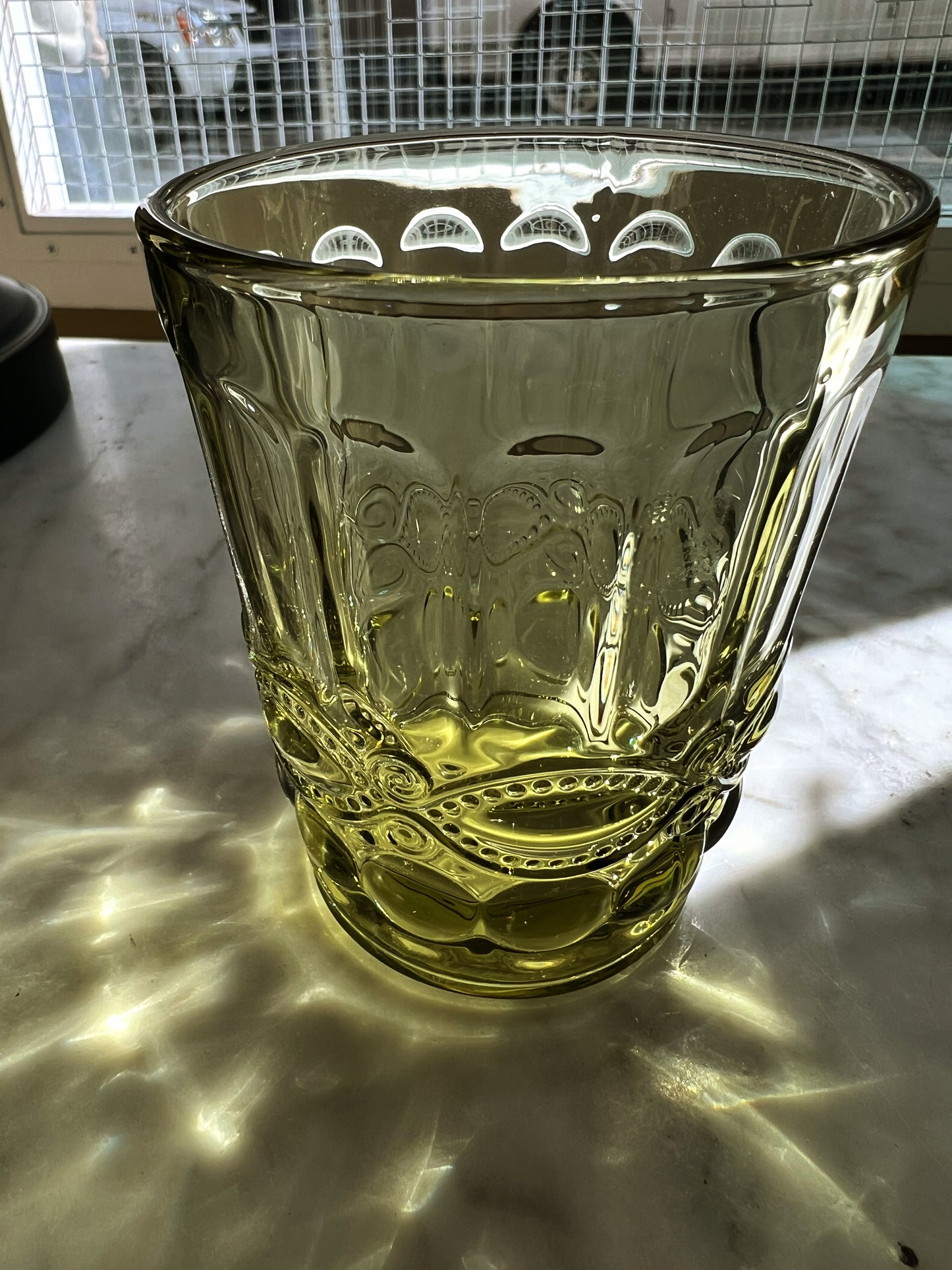 Fancy Juice Glass - Green