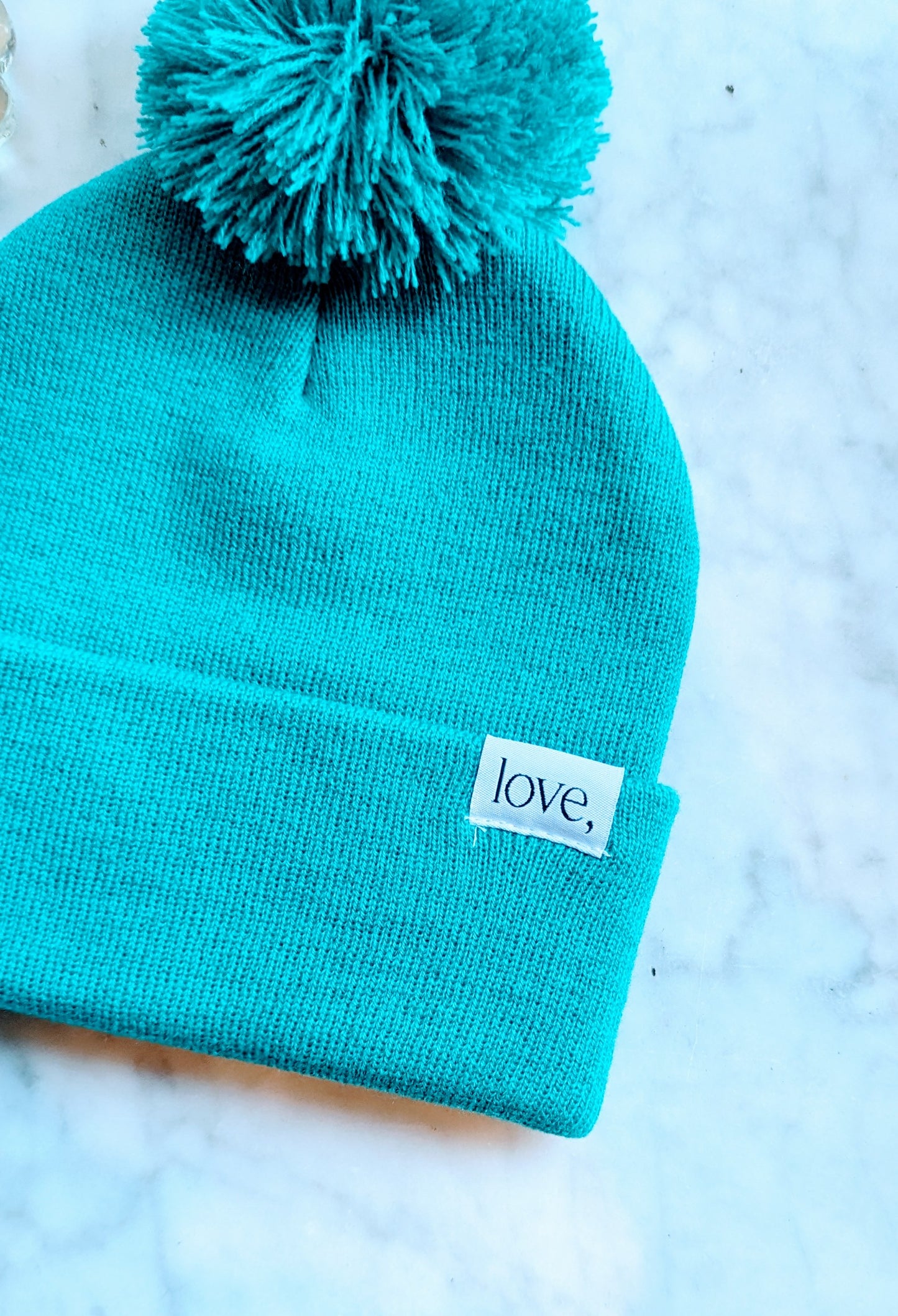 Prism Pom Pom Hat - Jade
