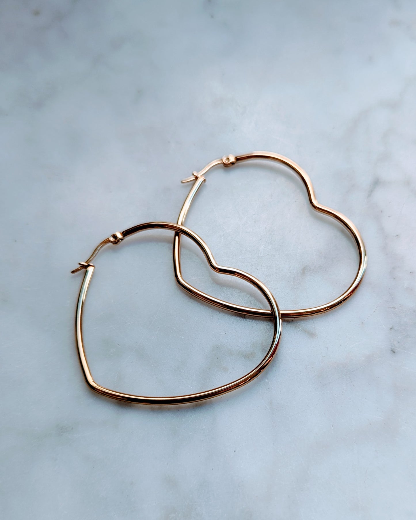 Heart Hoops - Gold