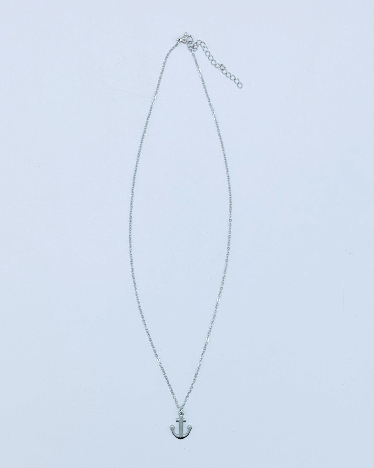 Anchor Pendant Necklace - Silver