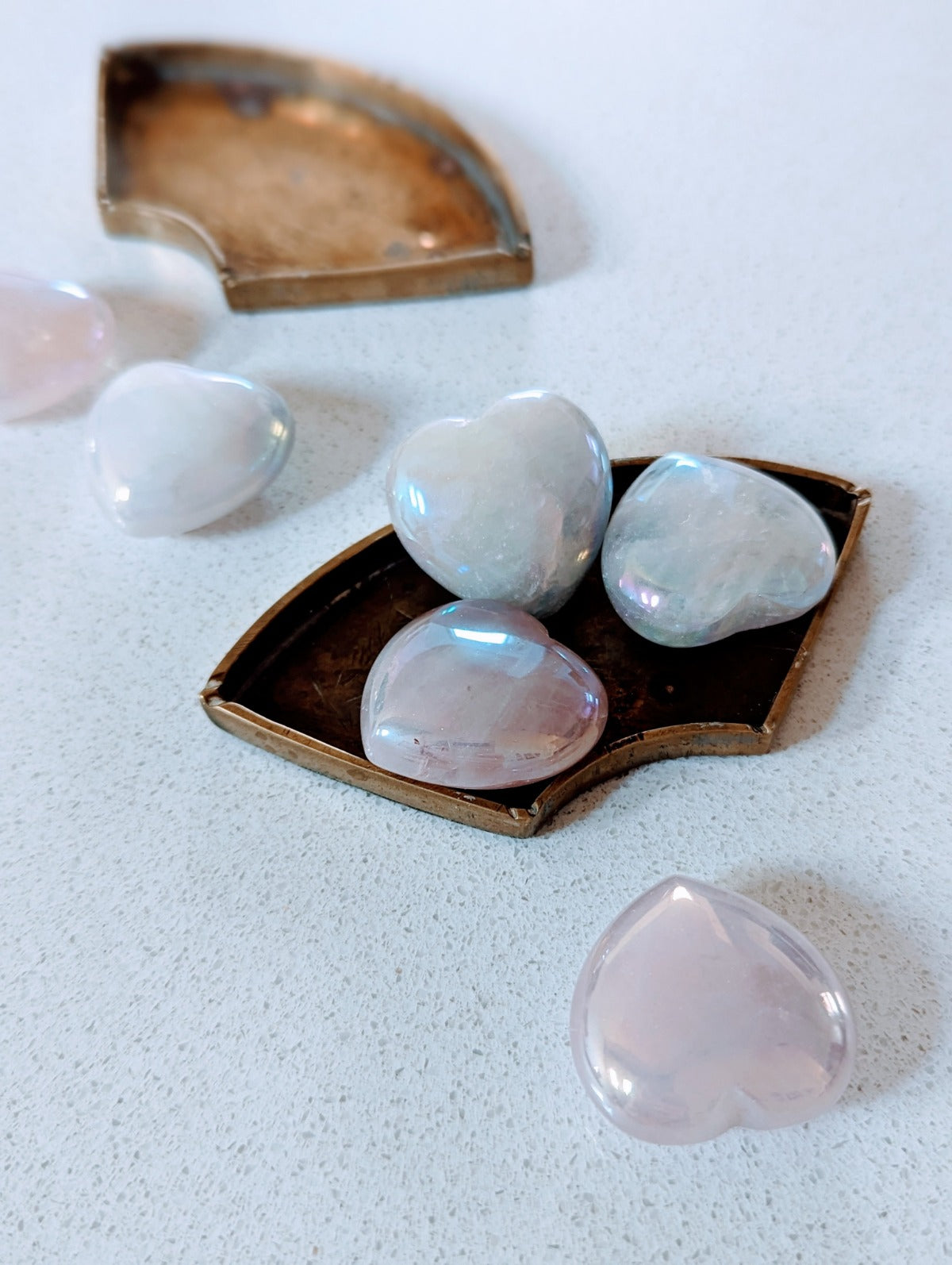 Aura Rose Quartz Heart