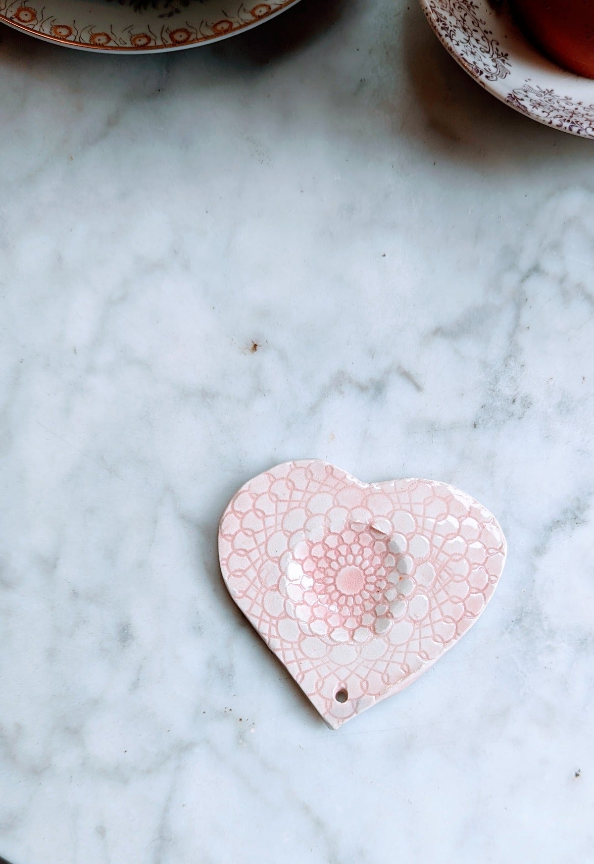 Lace Heart Incense Dish