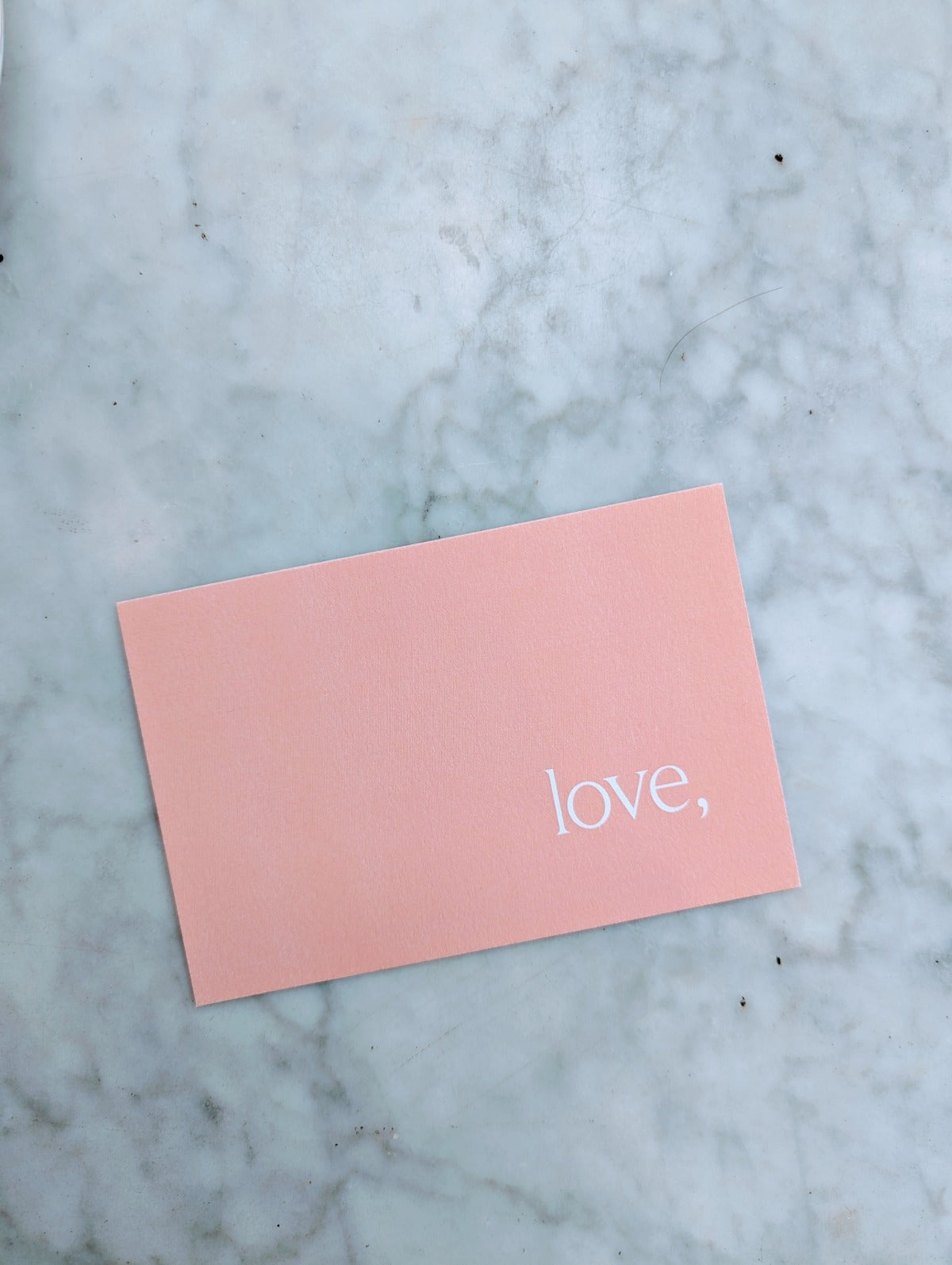 love, Postcard - Coral