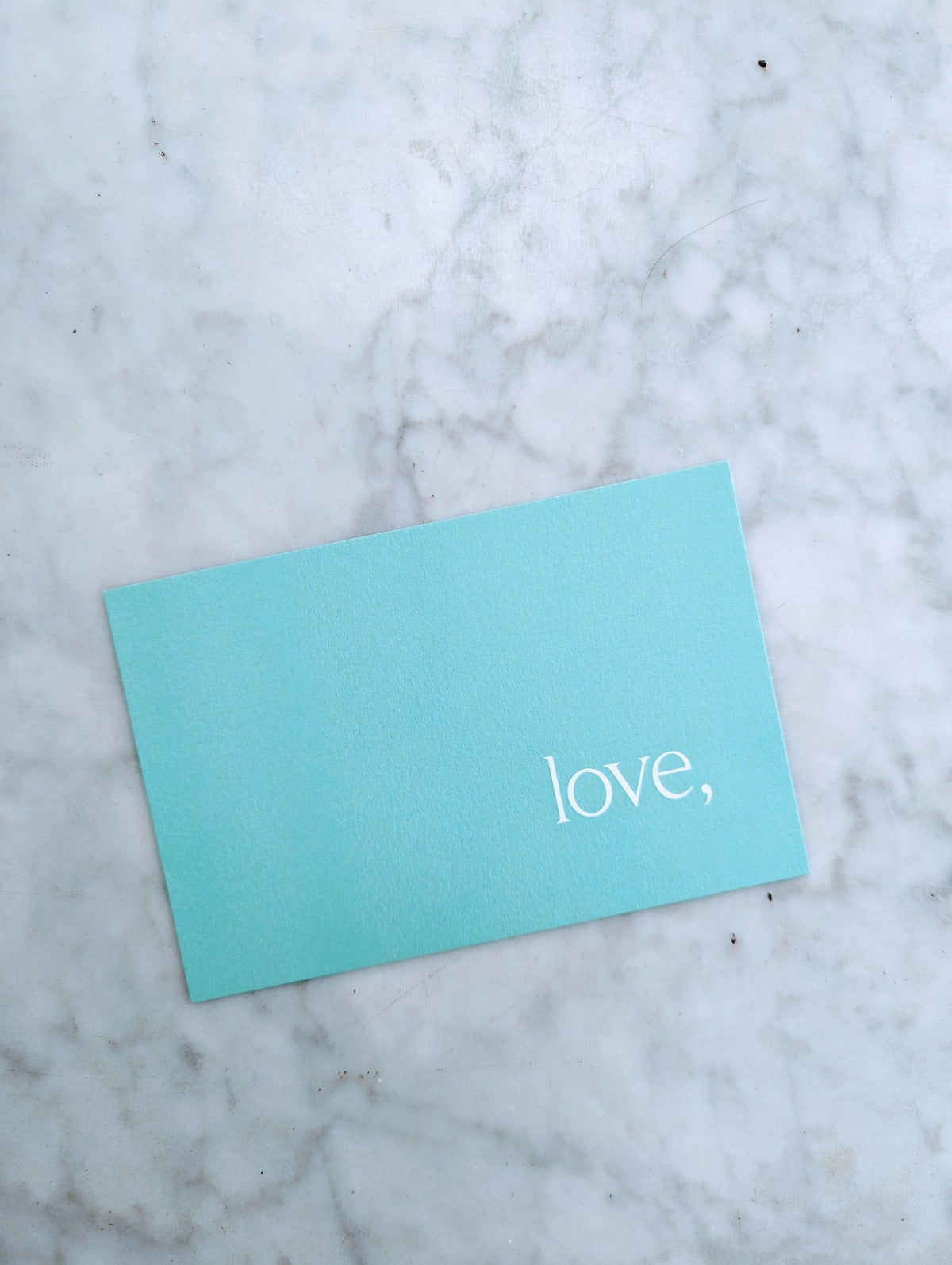love, Postcard - Sea Glass