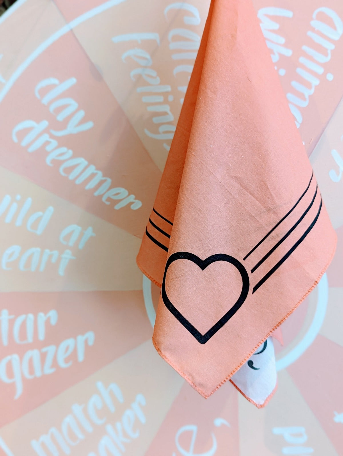 Cœur Bandana - Coral