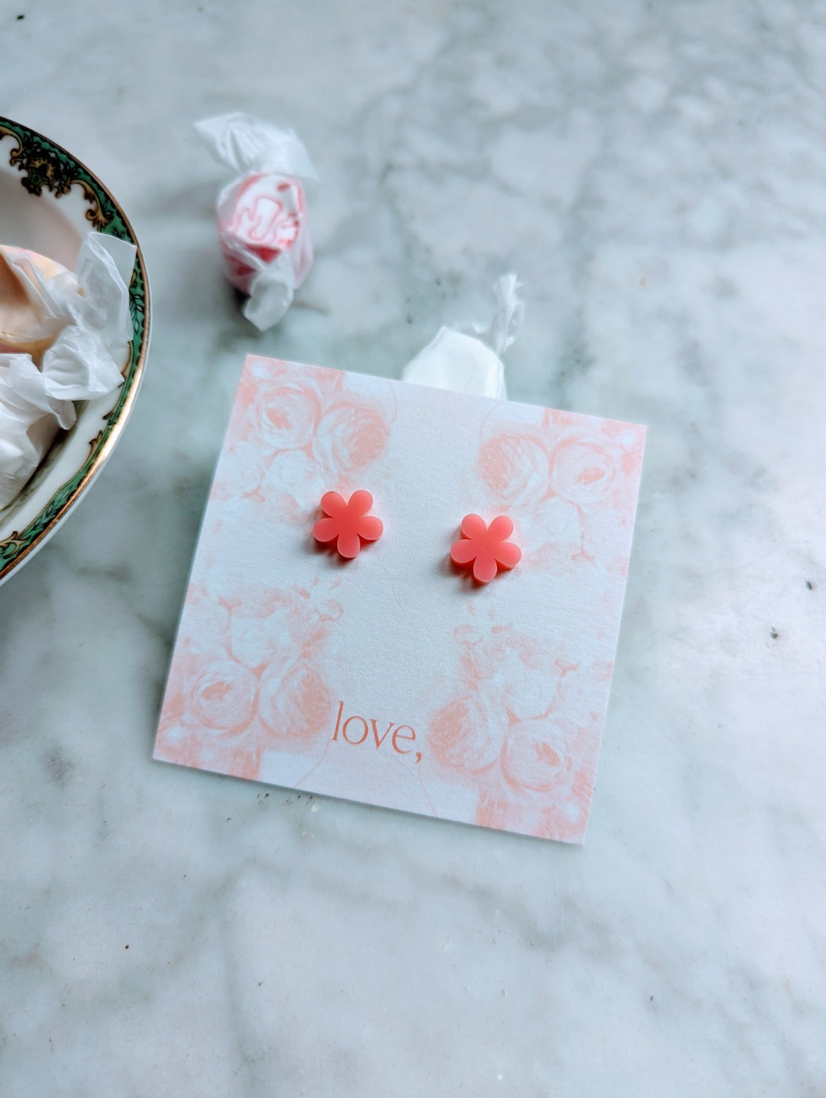 Flower Stud - Bubblegum Pink