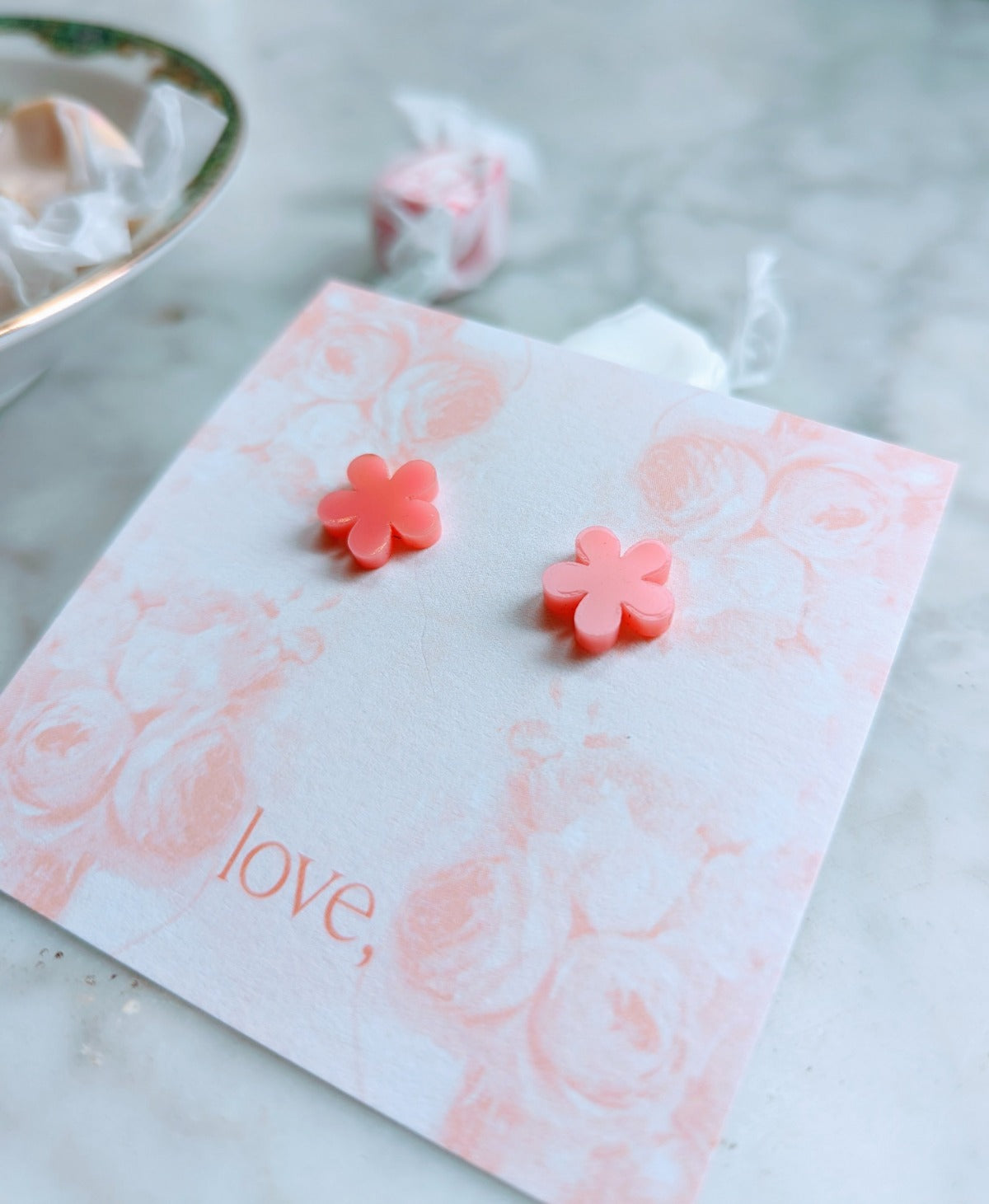 Flower Stud - Bubblegum Pink