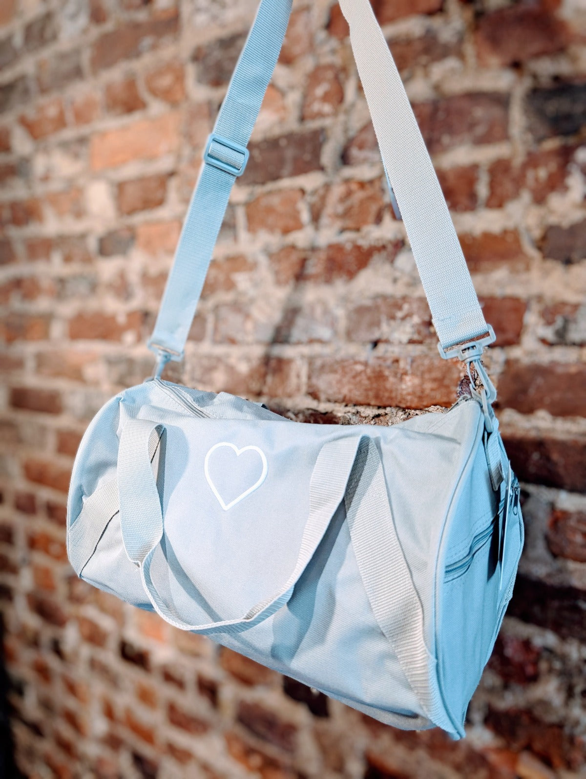 Heart Duffle - Grey