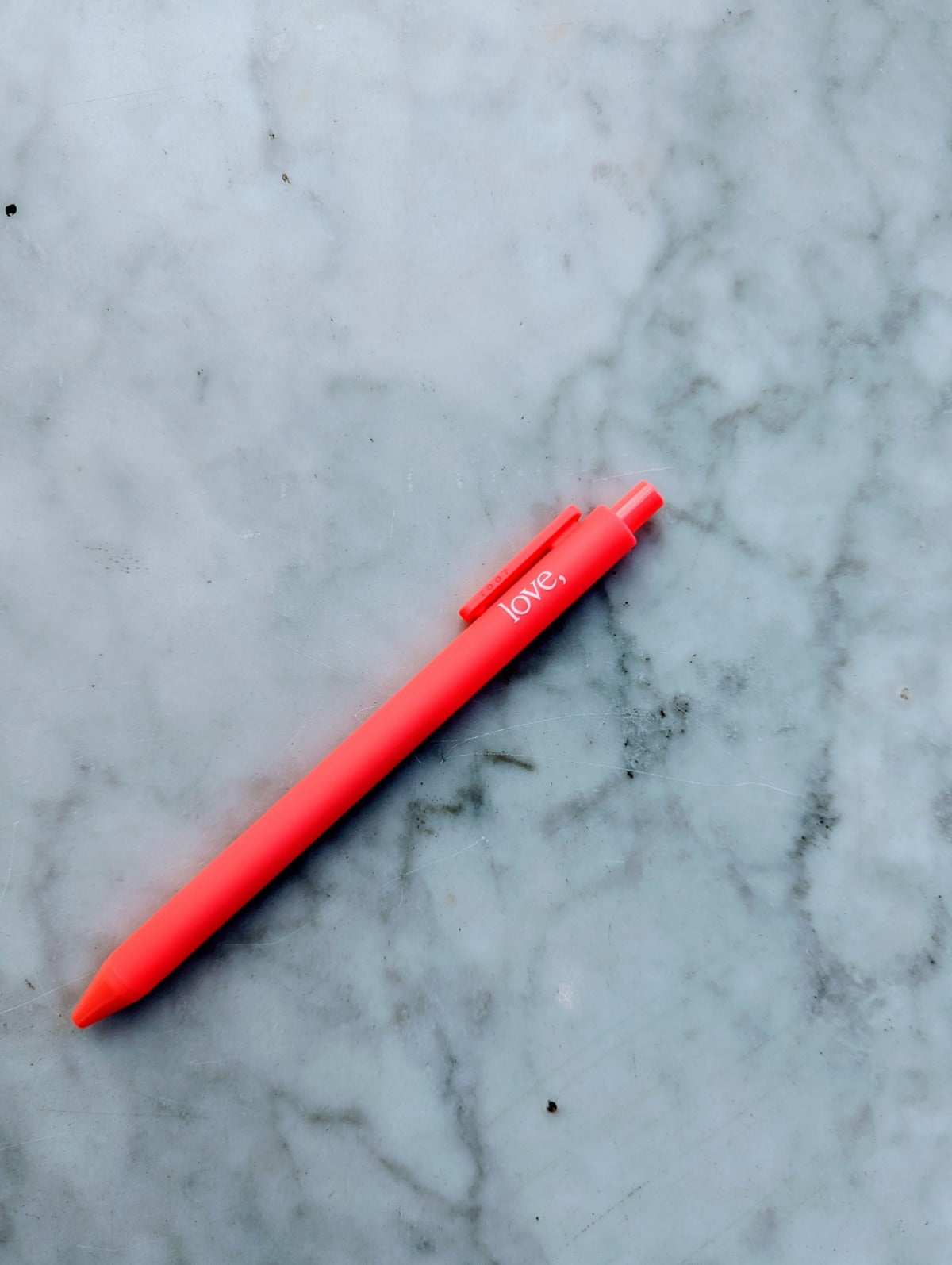 love, Gel Pen - Neon Coral