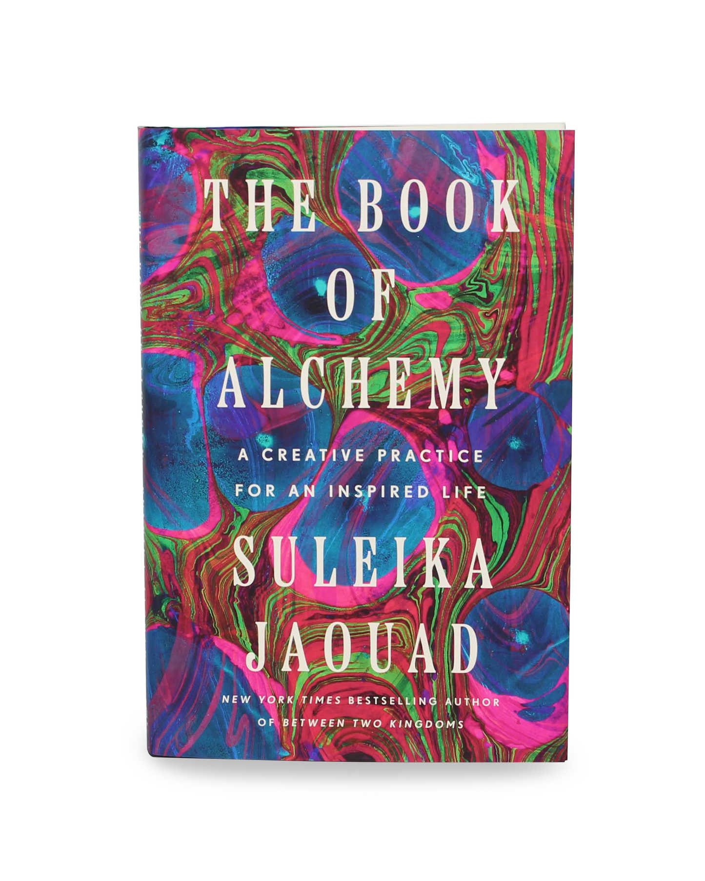 Book cover of 'The Book of Alchemy' by Suleika Jaouad with colorful abstract design