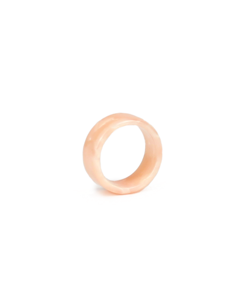 Pink ring on a white background