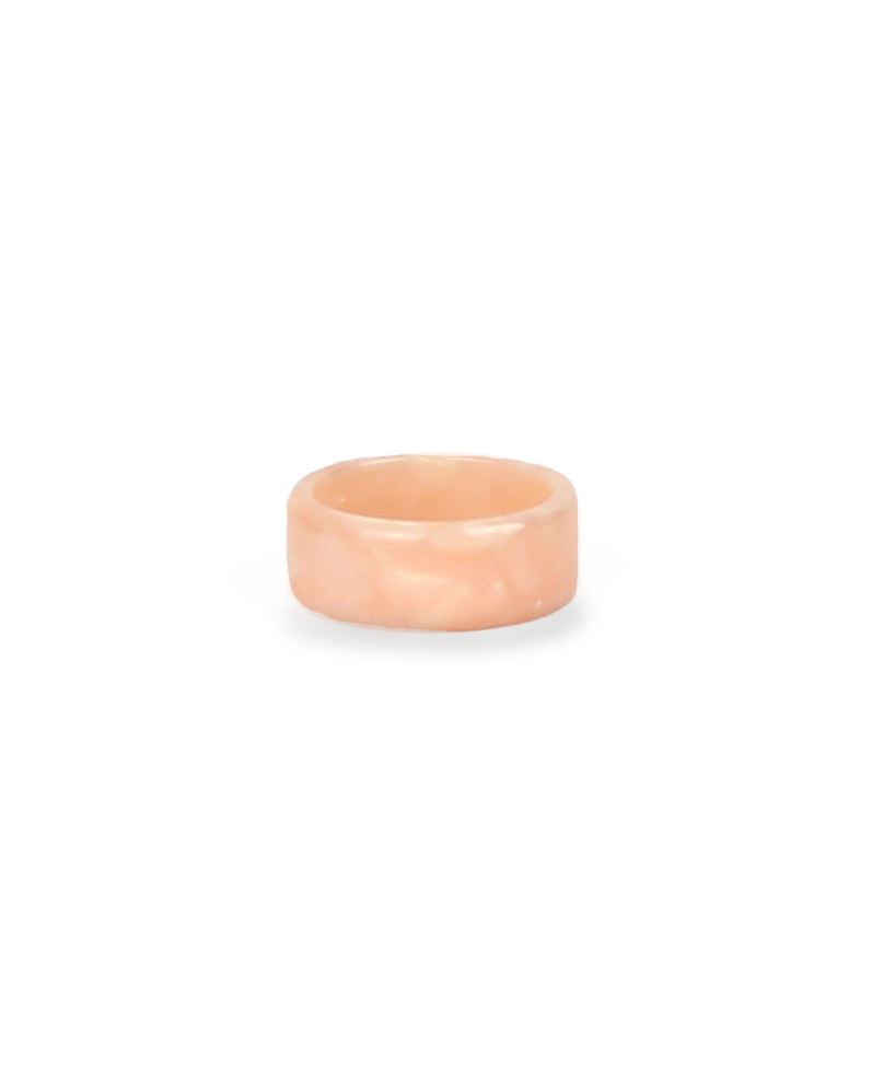 Pink ring on a white background