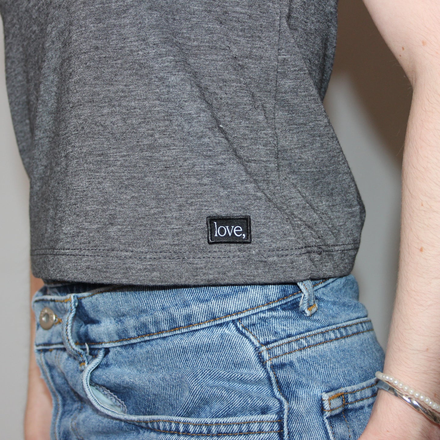 Drift Muscle Tee - Charcoal Heather