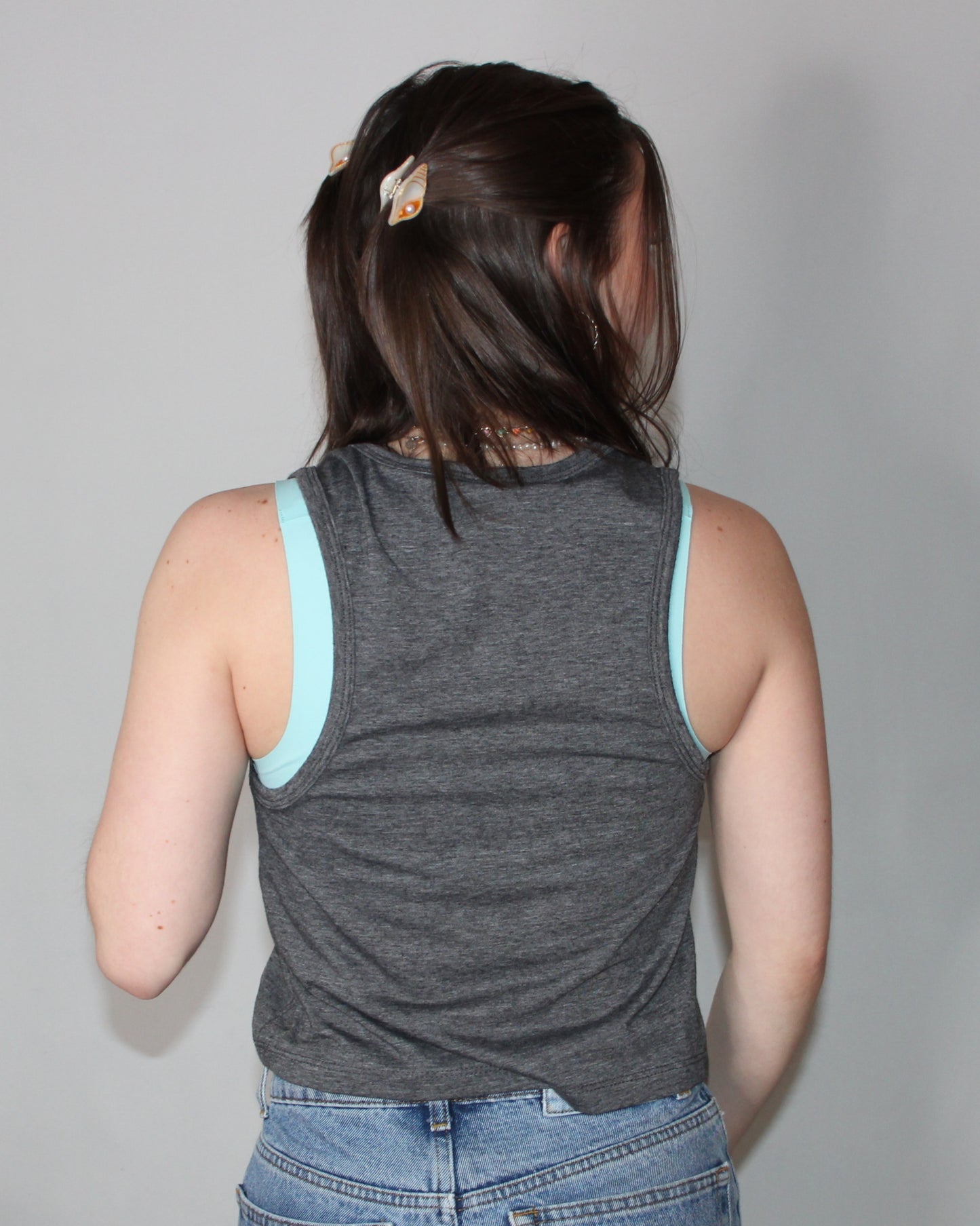 Drift Muscle Tee - Charcoal Heather
