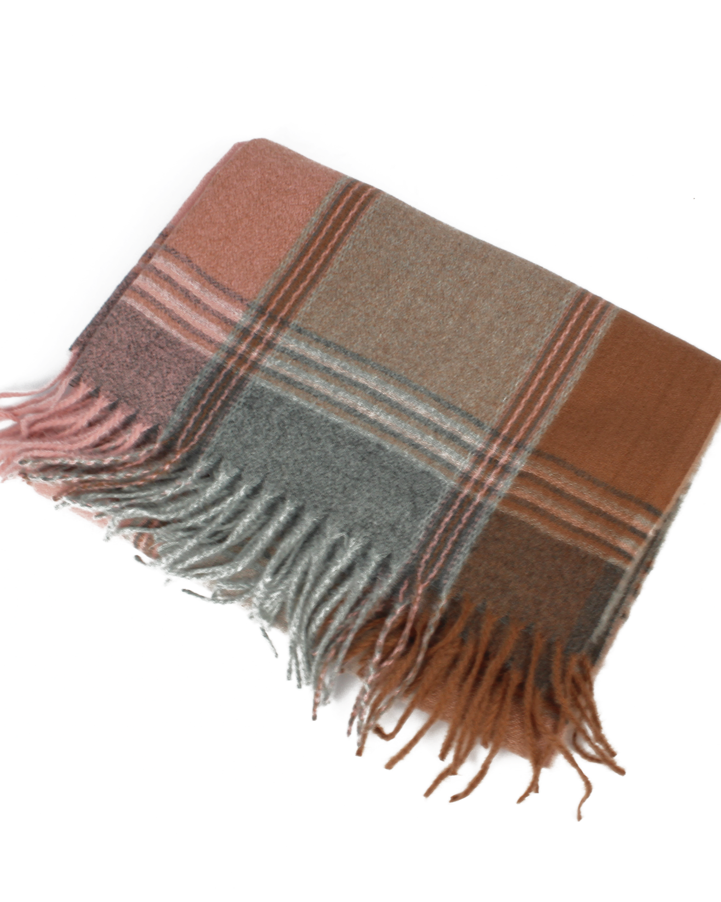 folded scarf on a white background