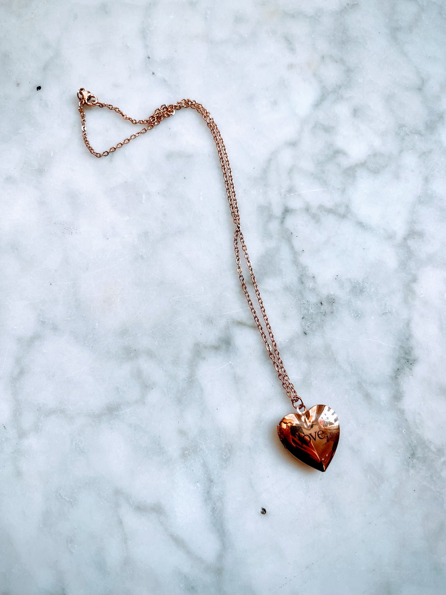 love, Locket - Rose Gold