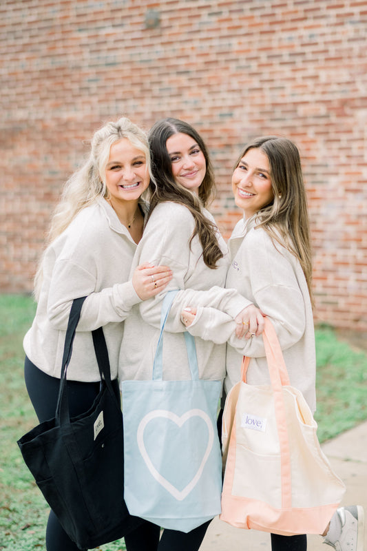 Big Heart Tote - Sky