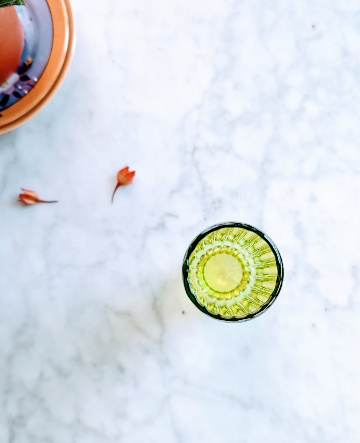 Ribbed Vase - Lichen