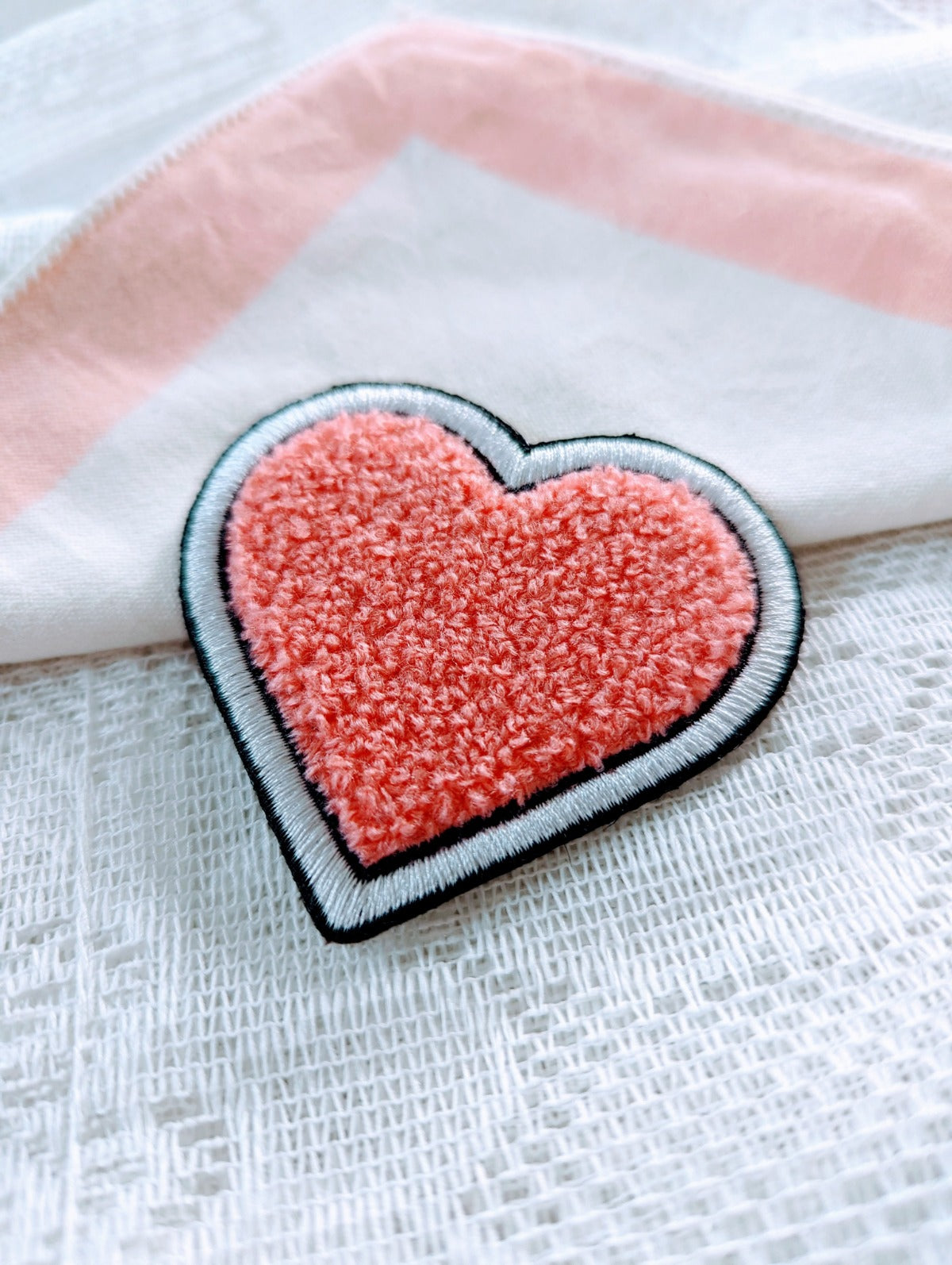 Chenille Heart Patch