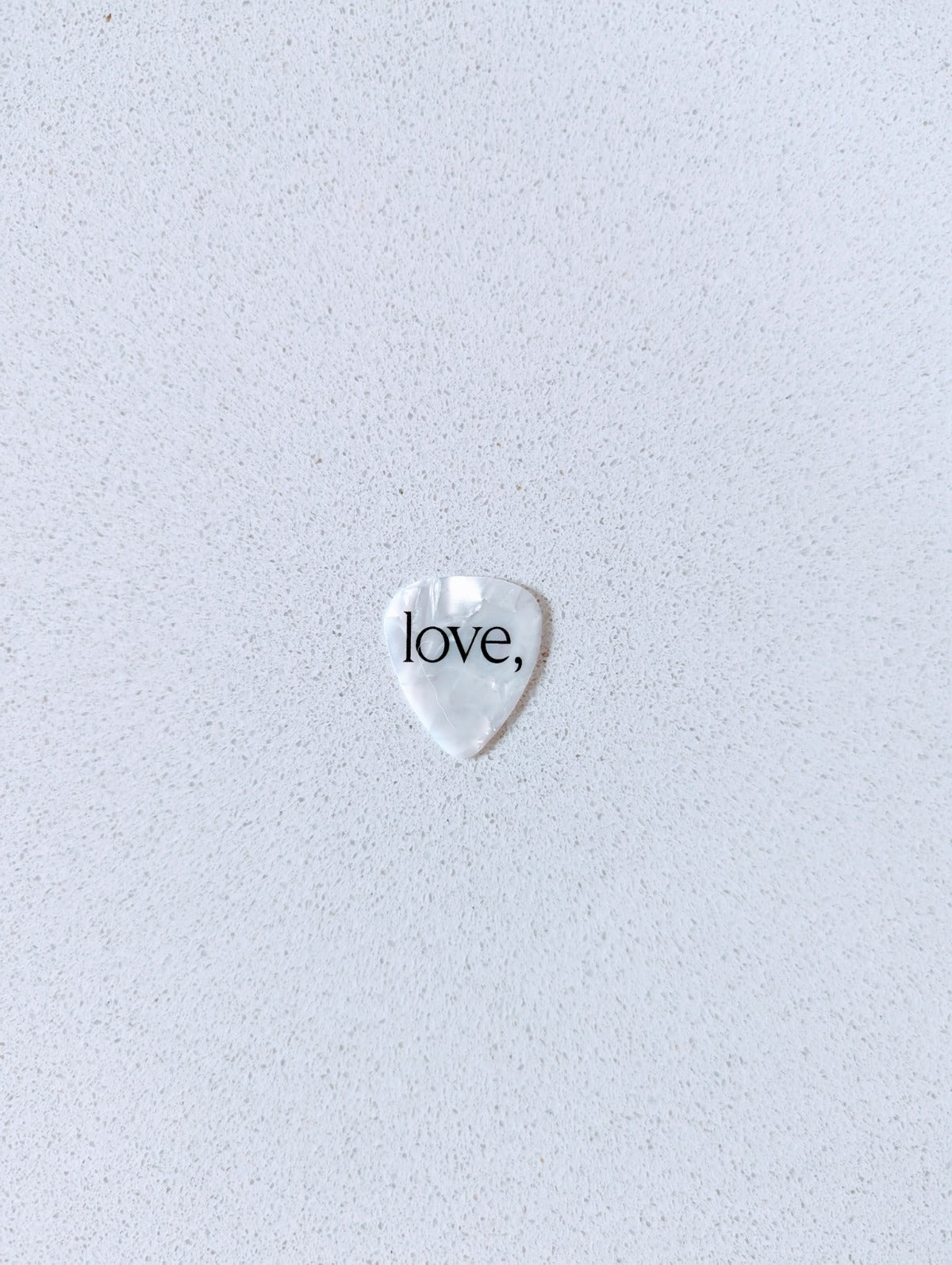 Guitar Pick - White Pearl