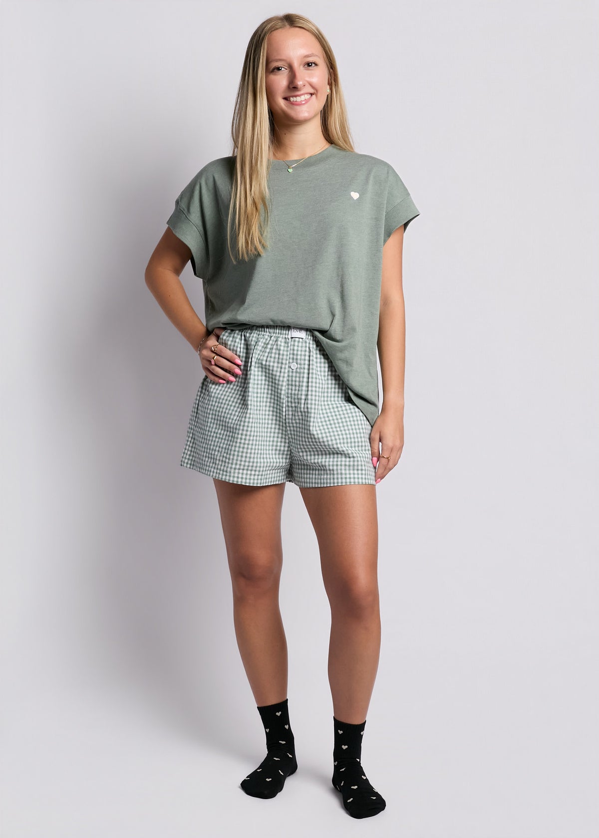 Boundless Boxer Shorts - Mint Gingham