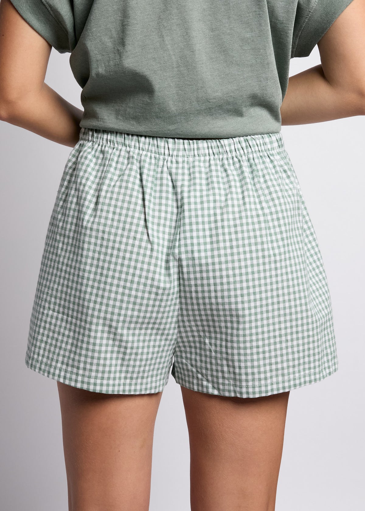 Boundless Boxer Shorts - Mint Gingham