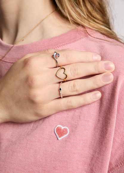 Open Heart Ring - Gold