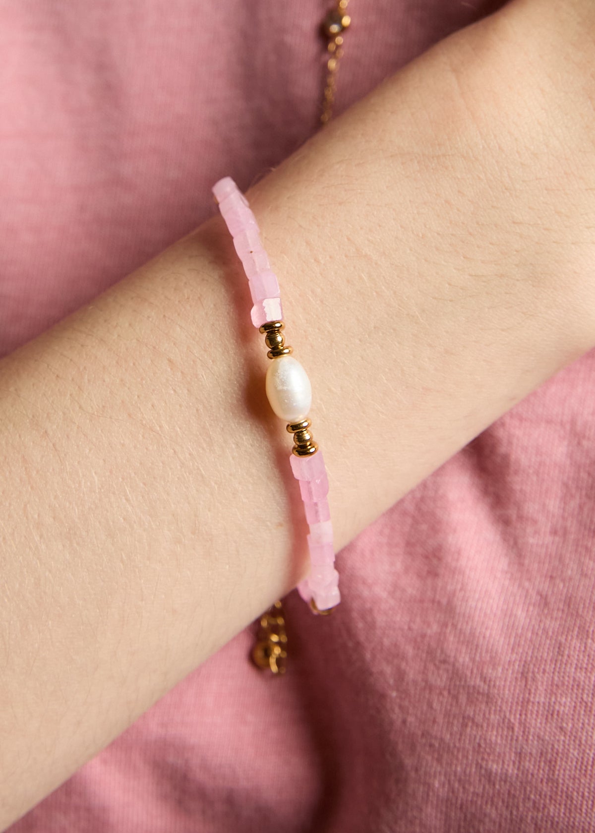 Freshwater Pearl and Stone Bracelet