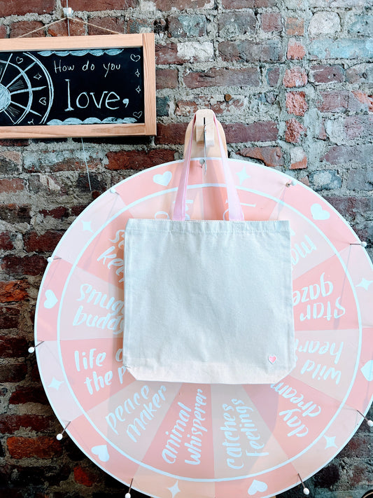 Easy Tote - Natural - Pink Bud