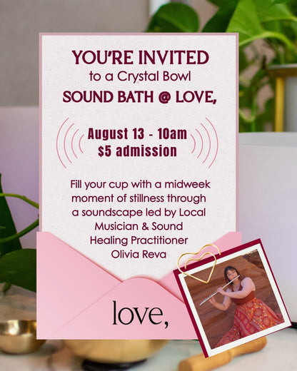 Sound Bath Reservation - August 13, 2026