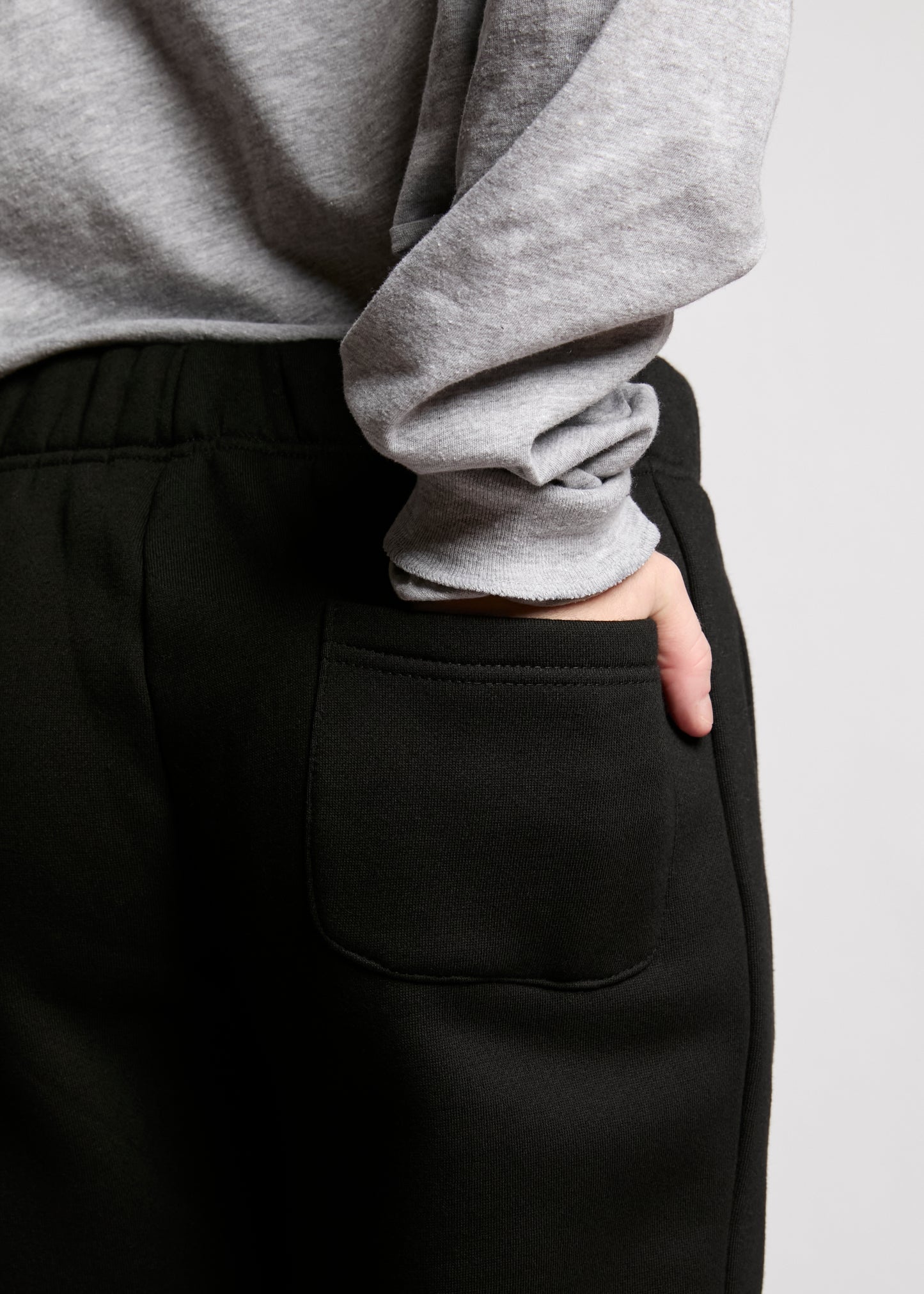 Calm Wide Leg Sweatpant - Black