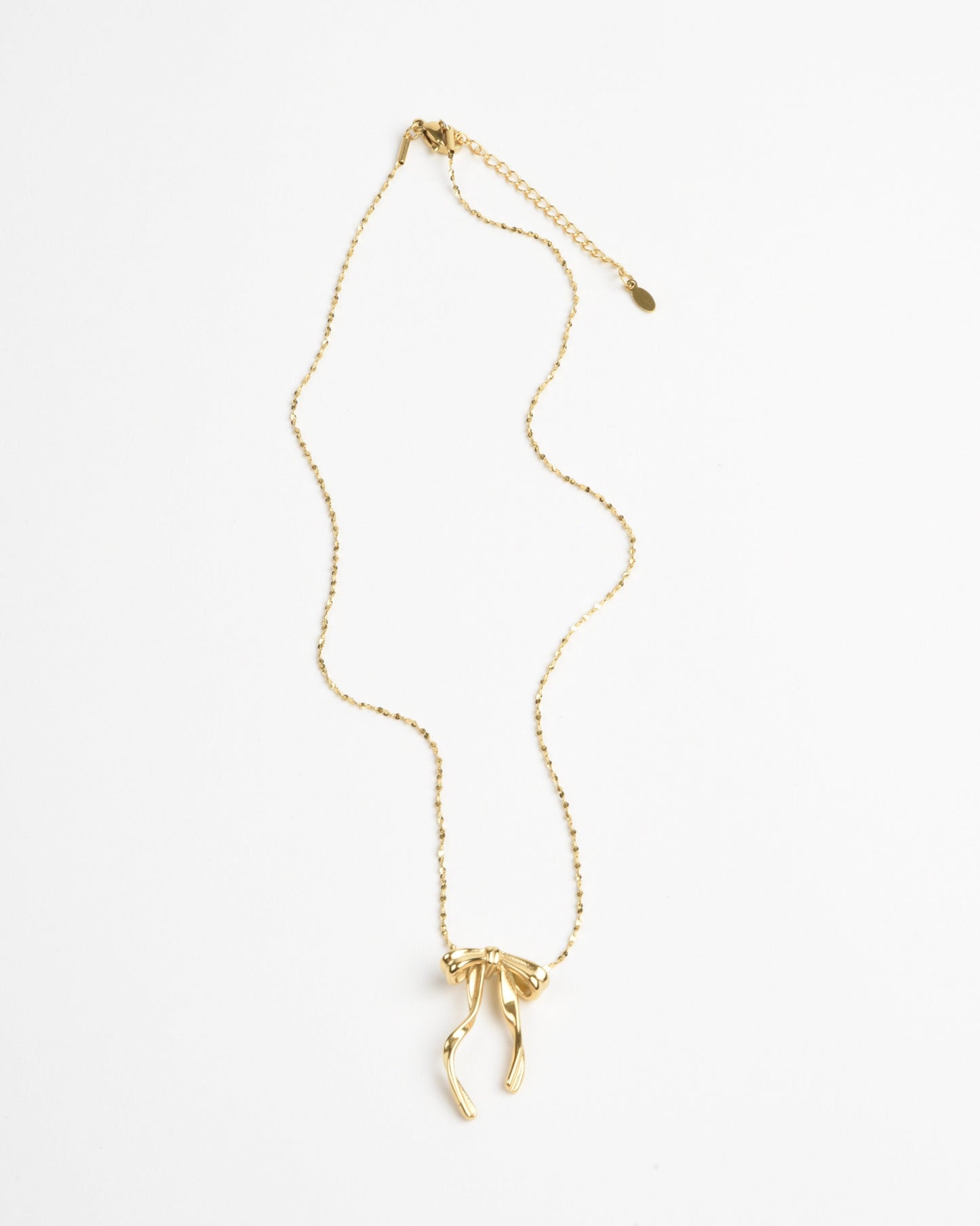 Bow Necklace - Gold