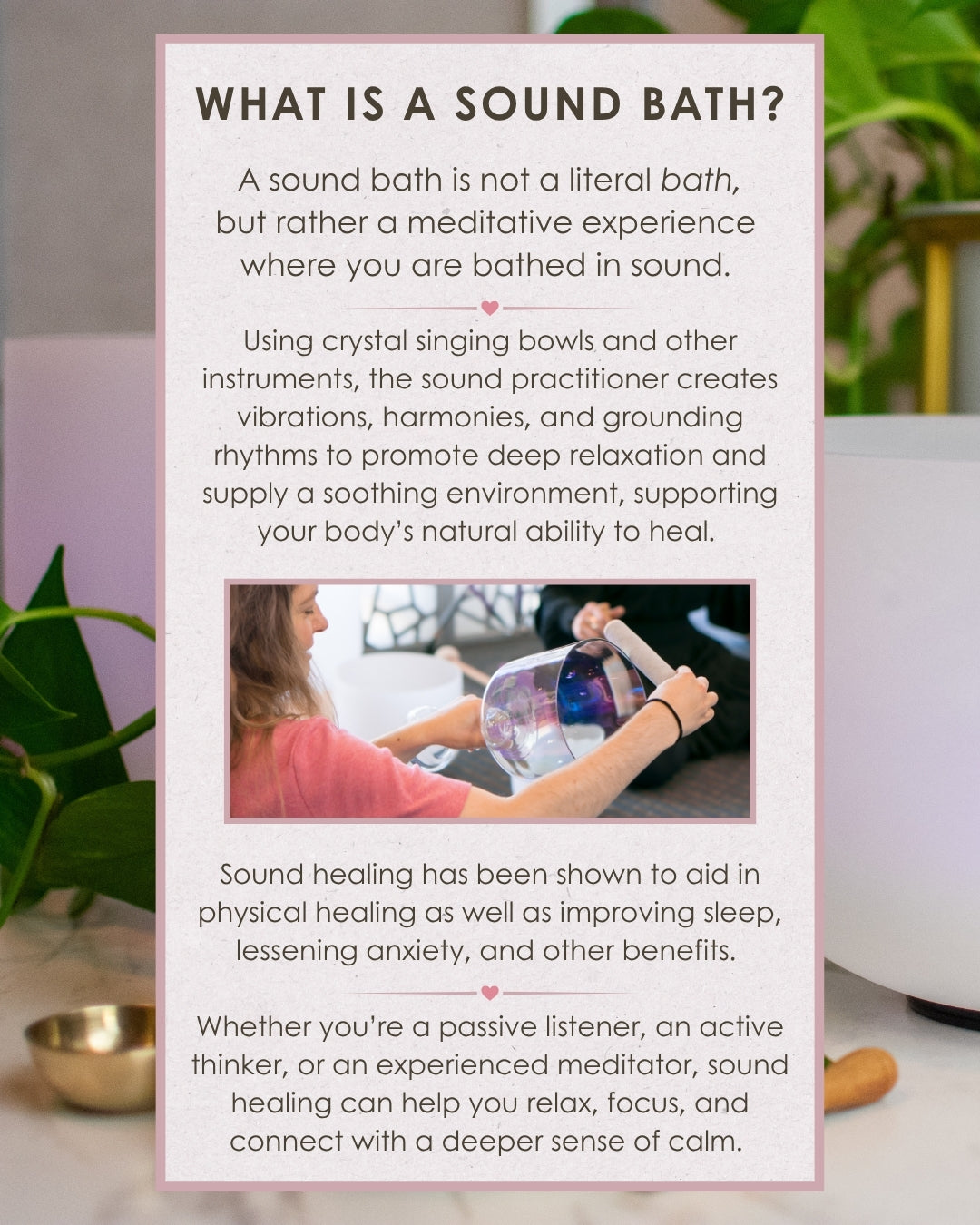 Sound Bath Reservation - August 13, 2026