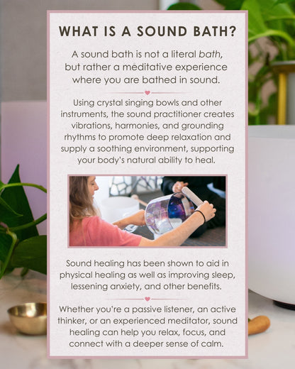 Sound Bath Reservation - August 13, 2026