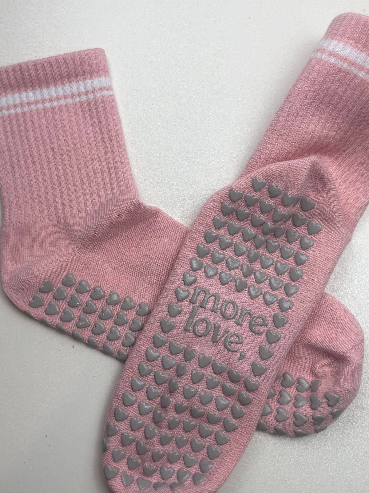 Heart Pilates Sock - Pink