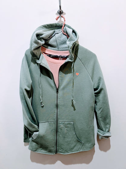 Sun Wash Zip Hoodie - Sage