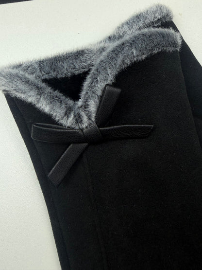 Dainty Bow Glove - Black
