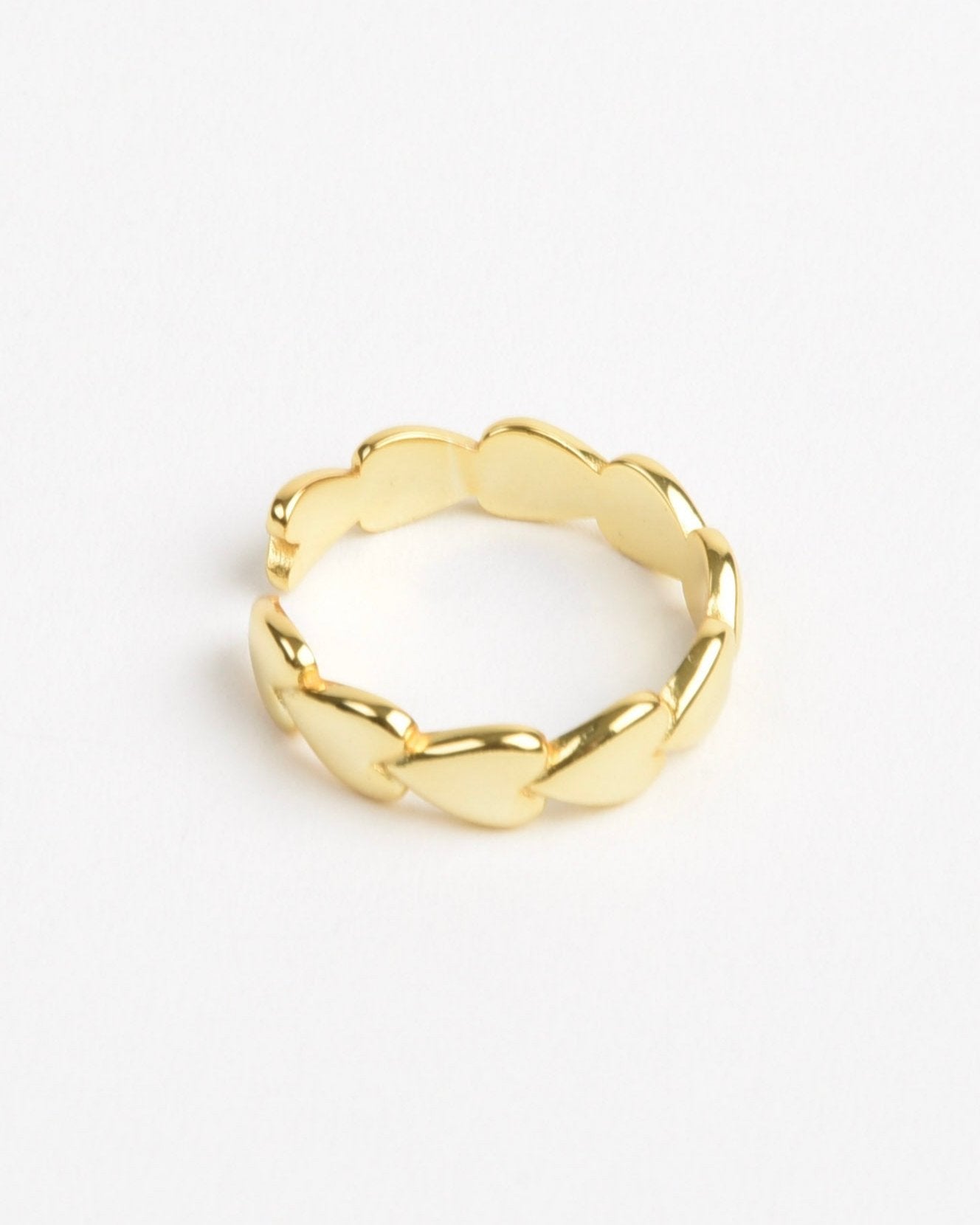 Bubble Heart Ring - Gold