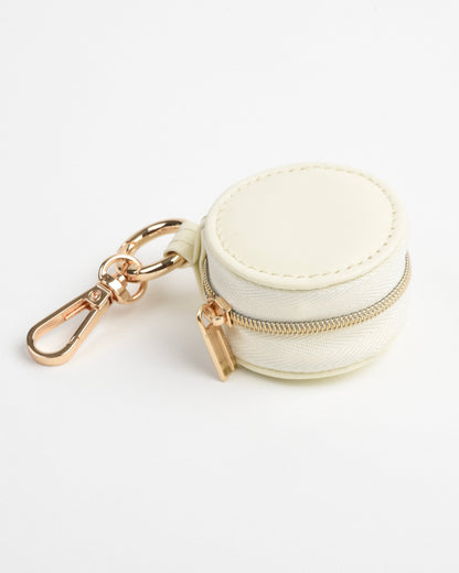 Petite Jewelry Travel Case - White