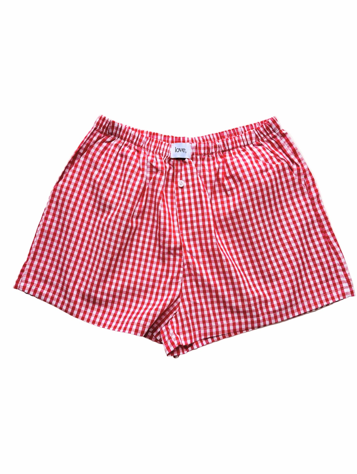 Boundless Boxer Shorts - Red Gingham