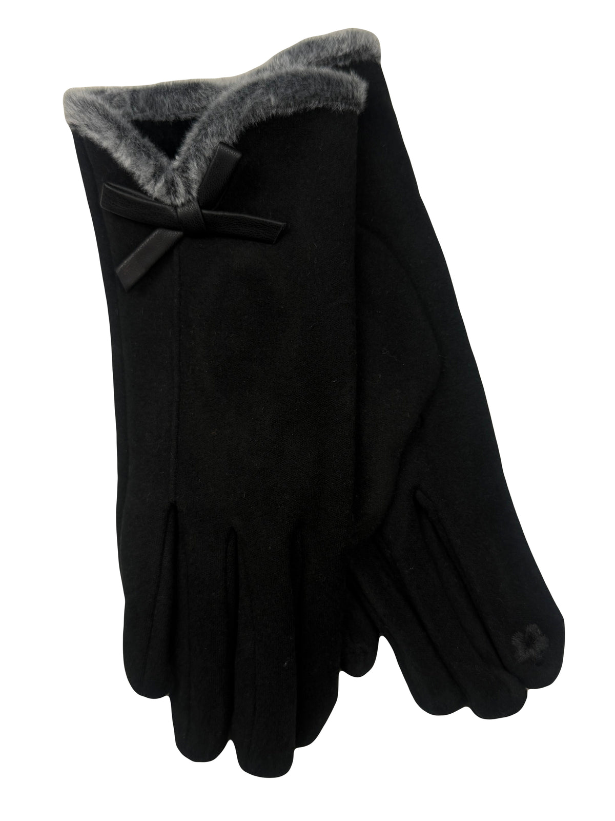 Dainty Bow Glove - Black